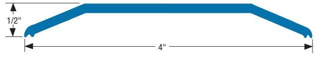 Accurate 913C Aluminium commercial-saddles, Plain and Fluted Top
