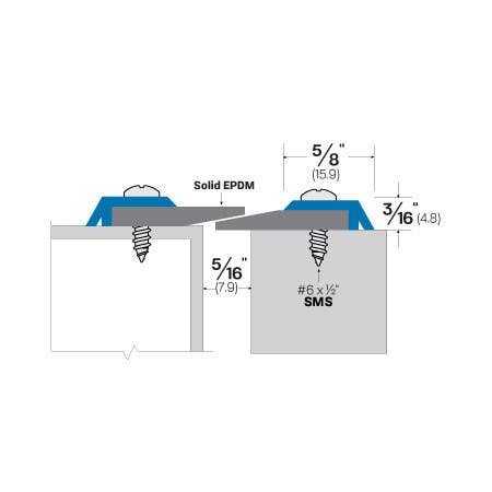 Accurate 9150M Aluminium Meeting Stiles, Adjustable Astragals