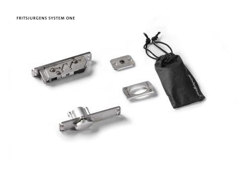 FritsJurgens ST.M+.40. System M+ Pivot Door Hinge Sets With Adjustable Rectangular Floor Plates