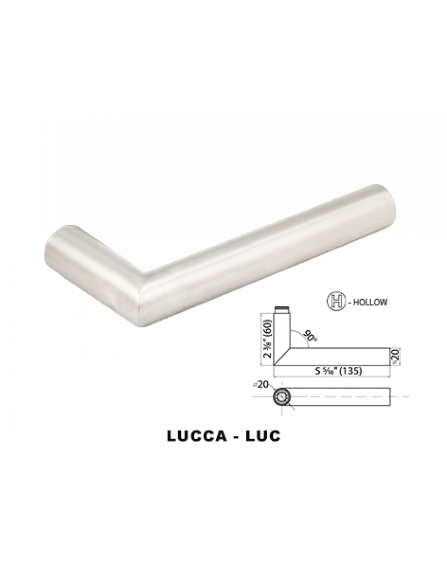 Cal-Royal LUC Italia Series Lucca Stainless Steel Lockset