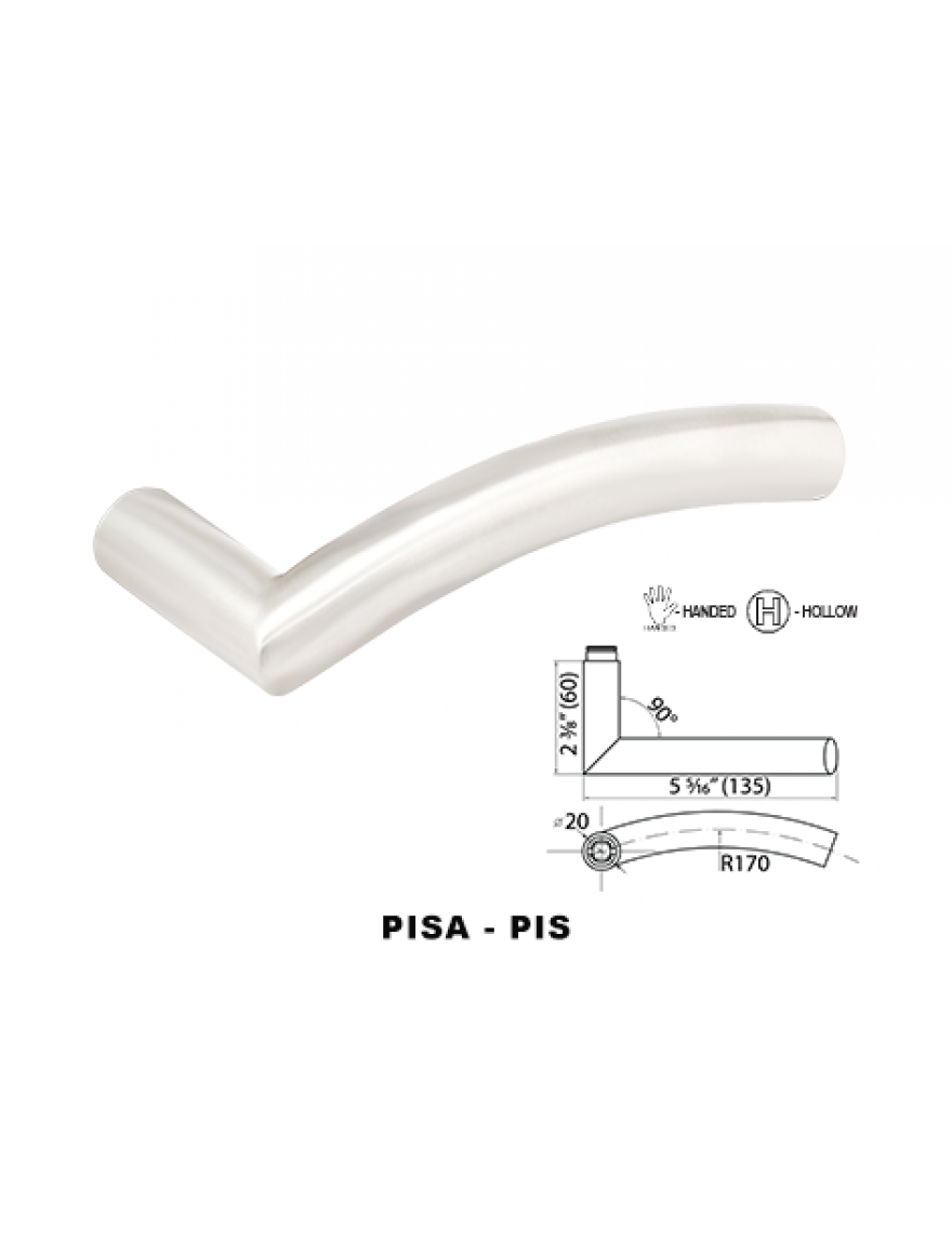 Cal-Royal PIS Italia Series Pisa Stainless Steel Lockset