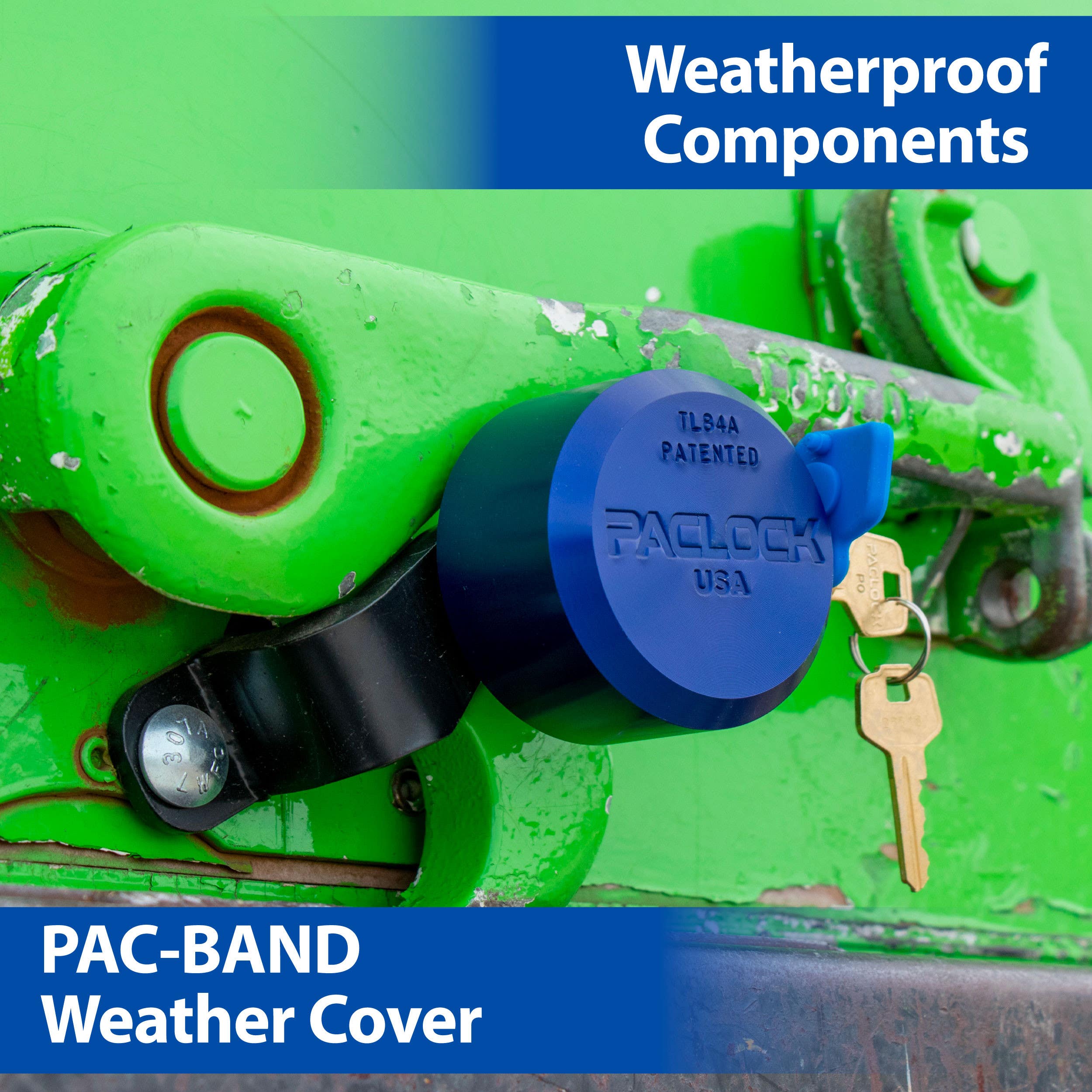 Paclock TL84A Aluminum Mountable Roll-UP Door Lock, Standard Rekeyable Series