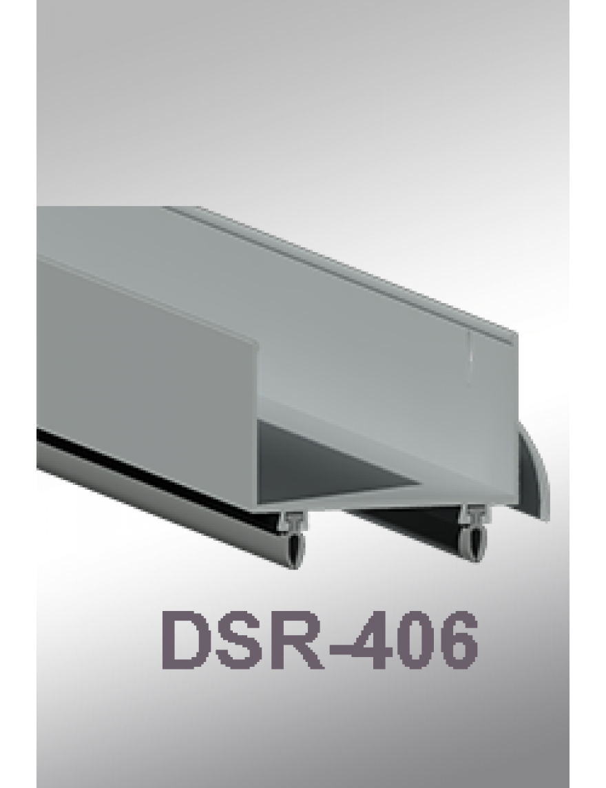 Cal-Royal DSR-406 Aluminum Door Shoe with Rain Drip and Vinyl Insert