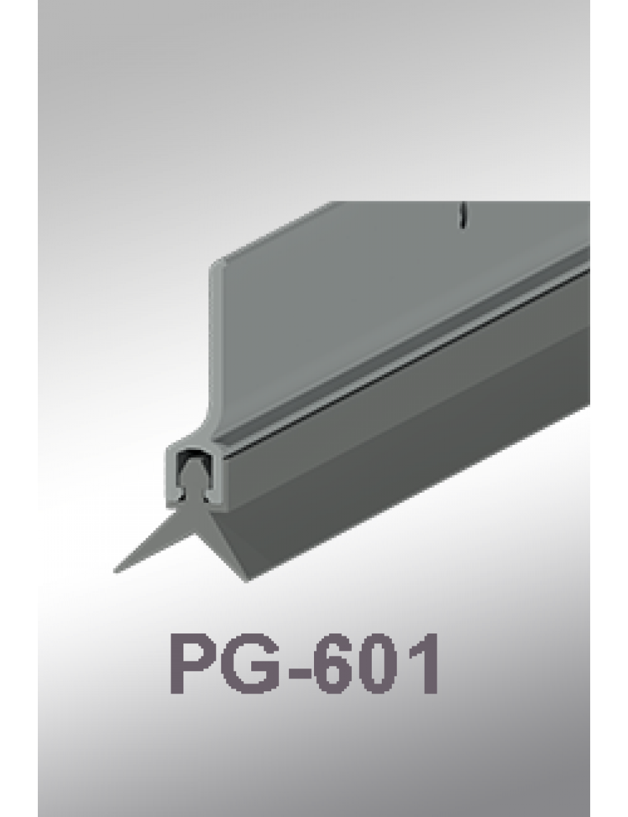 Cal-Royal PG-601 Aluminum Channel Perimeter Gasketing w/ Vinyl Insert