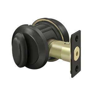 Deltana PRDRS Solid Brass Port Royal Deadbolt Lock Grade 2, Schlage C Keyway Compatible