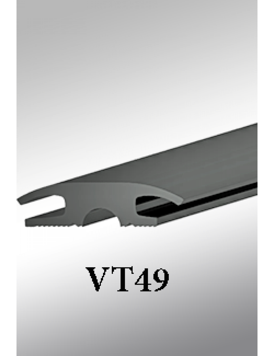 Cal-Royal VT49 3/4" H x 2-13/16" W Vinyl Threshold