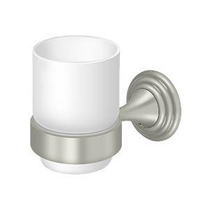Deltana 98C2013 98C Series, Tumbler Holder with Frosted Glass, Solid Brass