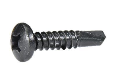 D&D 20PA-100 Bag of 100 - 1" Self-Drilling Screws, Flat Head, Square Drive, Unfinished, Stainless Steel