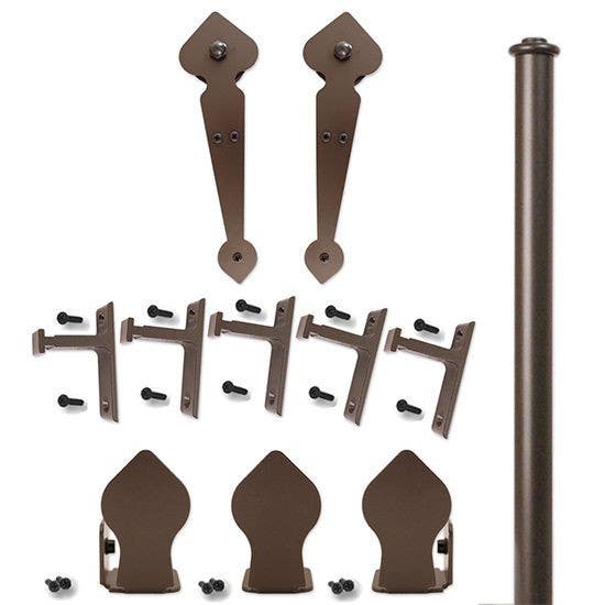 Custom Service Hardware QG.1110.NH.07 Space Non-Hammered Hardware Short Bracket Kit
