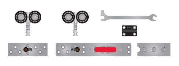 Cavity Sliders DKM M10 (1100lb) Carriage Pack