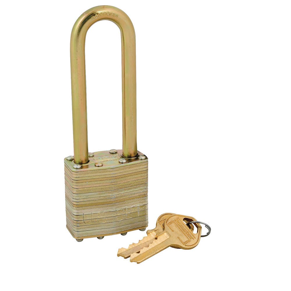 Master Lock 6001NLF Laminated Steel Government Padlock, Non-Rekeyable