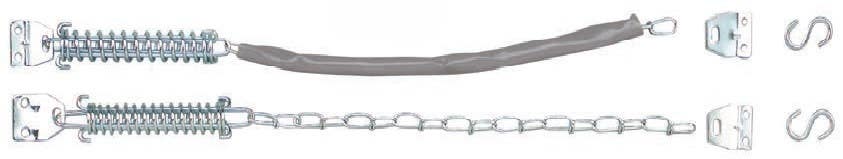 Delaney 474304 Chain Door Stop with Vinyl Cover, Finish - Zinc