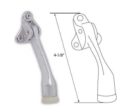 Delaney 402806 Drop Down Door Holder, Finish - Satin Chrome