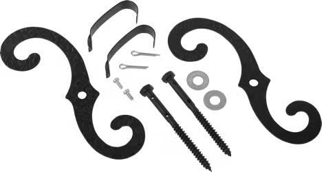 Delaney 489300SS Exterior Shutter "S" Hooks, Stainless Steel