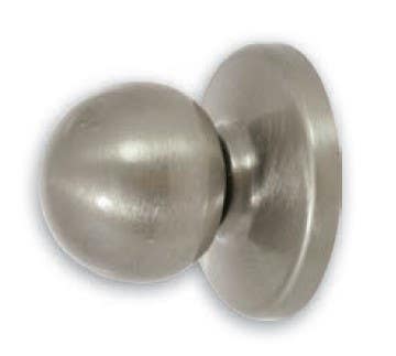 Delaney 435102 Bi-Fold Door Knob with Back Plate, Finish - Satin Nickel