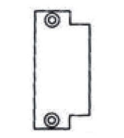 Delaney 698883 1-1/4" X 4-7/8" Filler For ANSI Strike-Steel