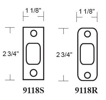 Delaney 2891189 Callan Deadbolt Strike W/Reinforce Plate
