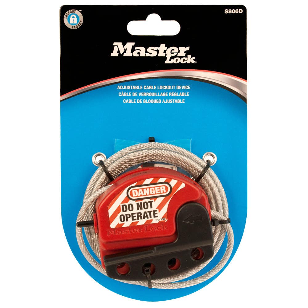 Master Lock S806D Adjustable Cable Lockout Device