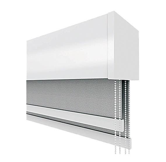 Forest Drapery MERCURY Decorative Double Fascia Chain Draw Roller Shades-Exclusive Fabric