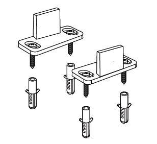 Delaney BD0104 Barn Door Wall Mount Guide, Finish - Matte Black