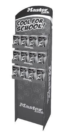 Master Lock 1225GENBLK Floor & Sidekick Display