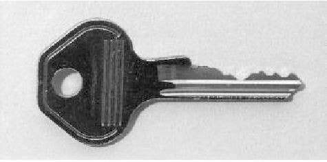 Master Lock K1695CM Cut Master Key for 1600 Series Locker Locks