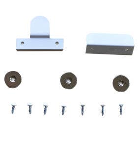 BHP 135BULKW Magnetic Catch - 2 Brackets, Bulk Pack, Finish - White