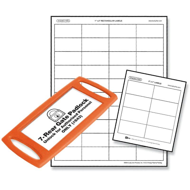 Lucky Line 19651 Cabinet Tag Labels 1/2" x 1"