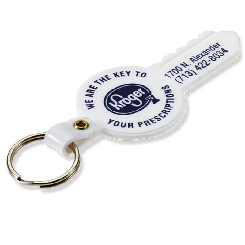 Lucky Line  955204 Custom Imprinted Key-Shaped Fob