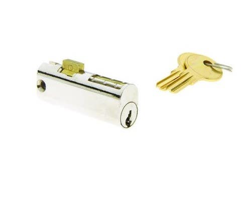 Capitol 470 Filing Cabinet Locks, 5 Brass Pins, Finish-Nickel