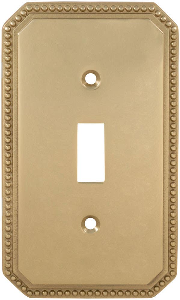 Omnia 8004/S Beaded Switchplate - Single