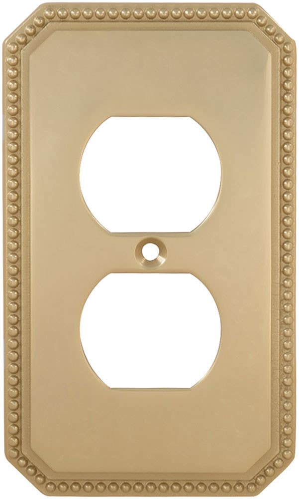Omnia 8004/R Beaded Switchplate - Receptacle