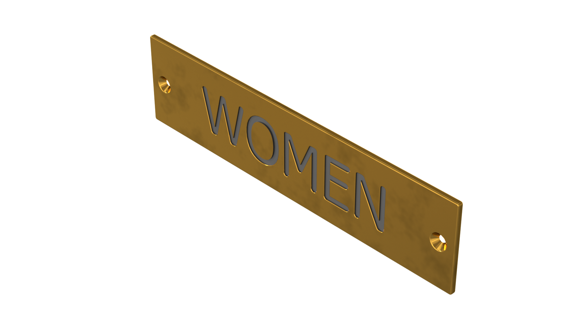 Trimco 793 Engraved Metal Sign Sketch Required