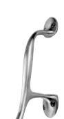 DON JO 44-626 Cast Door Pull with 6" Center to Center length in, Finish-Satin Chrome