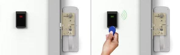 Accurate Lock & Hardware CH M9100ELR-BL Ligature Resistant Motor Drive Electric Latch Retraction Crescent Mortise Set, Beveled Safety Latch, For 1-3/4" Door