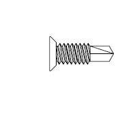 Markar TKS1267SP10SS23 12-24 x 11/16 x No.10 Head, Flat Head Undercut Self-Drilling Screw, Stainless Steel (23 Pack)