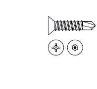 Markar PBS12150SP10BLR21 12-8 x 1-1/2 x No.10 Head, Particle Board Screw For Edge Mounting to Wood,Finish-Black(21 Pack)