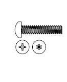 Markar TORX-MS14100Z 1/4-20 x 1" Pan Head Machine Screw, Torx, Zinc