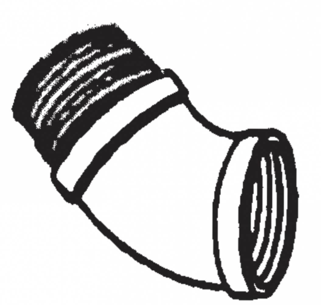 American Imaginations IR45 Iron L-45 Street Elbow