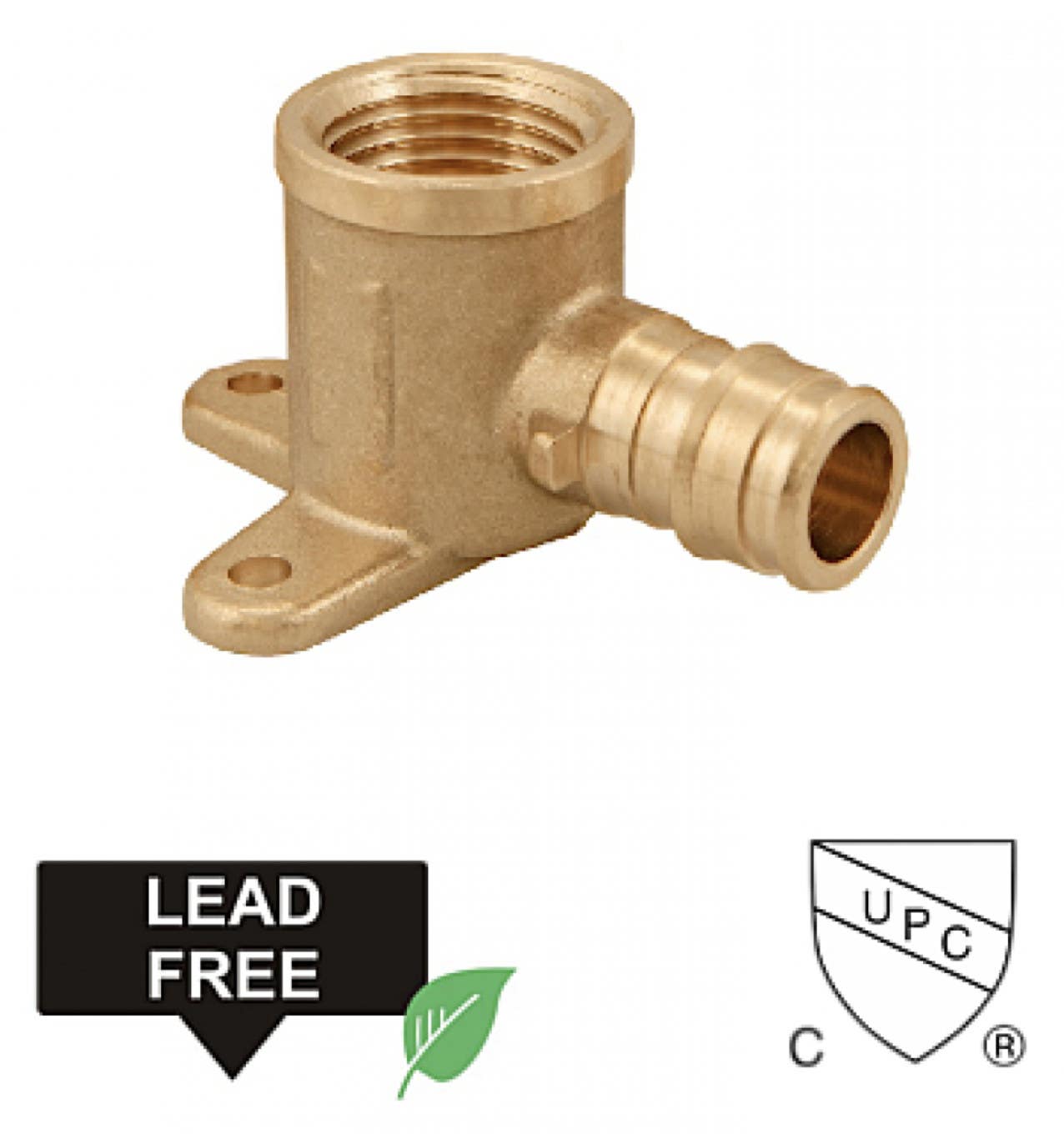 American Imaginations BR90WB Cold Expansion Brass Wingback L-90 Elbow