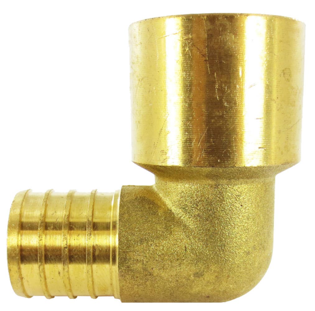 American Imaginations PexCPR Pex Copper L-90 Elbow, 0.5" x 0.75"