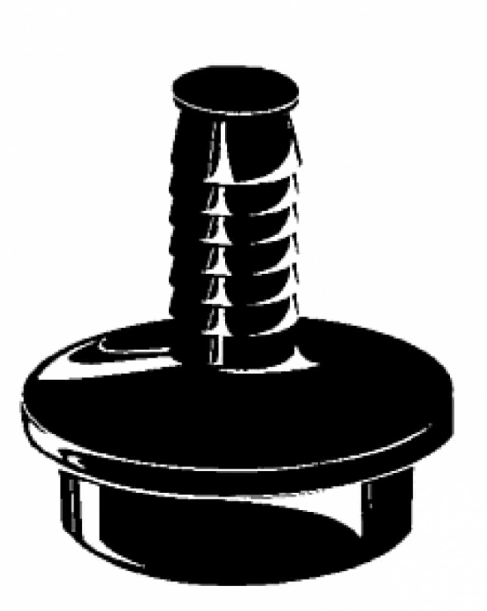 American Imaginations ABS-BUSHD Thermoplastic Round Dishwasher Bushing, 1.5" x 1.5"