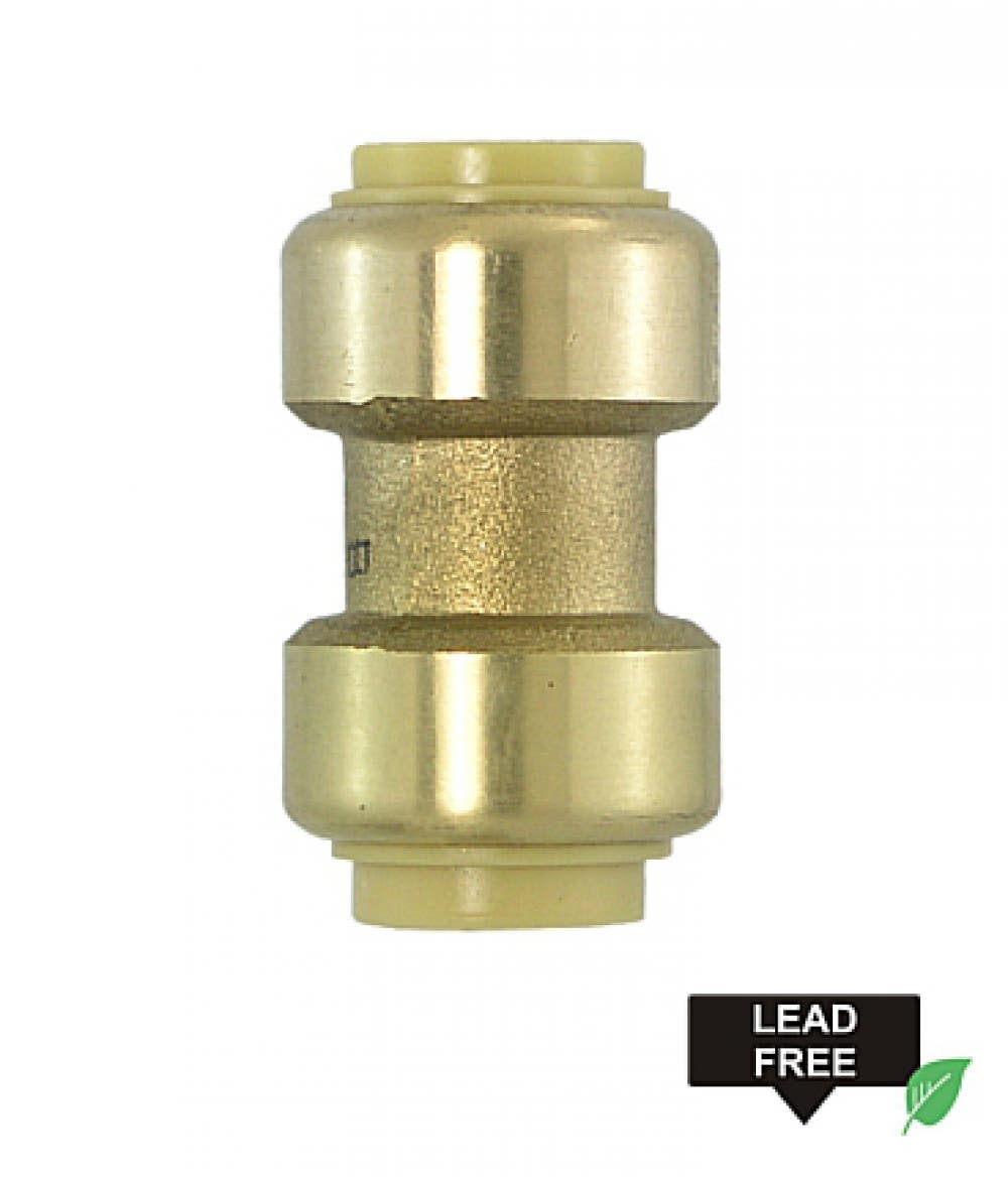 American Imaginations PF-CPL Round Lead Free Brass Push-Fit Coupling