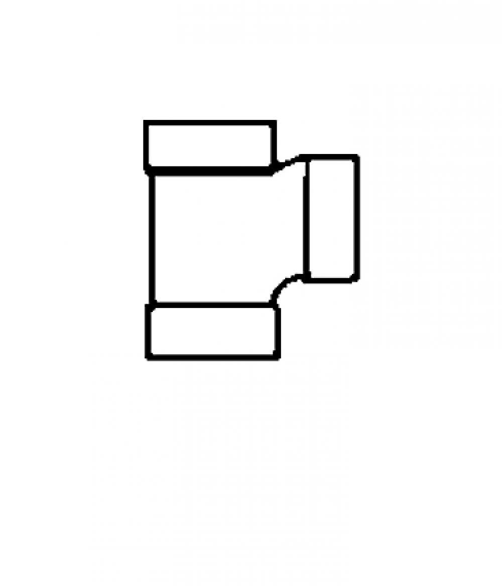 American Imaginations ABS-ST Thermoplastic Sanitary Tee