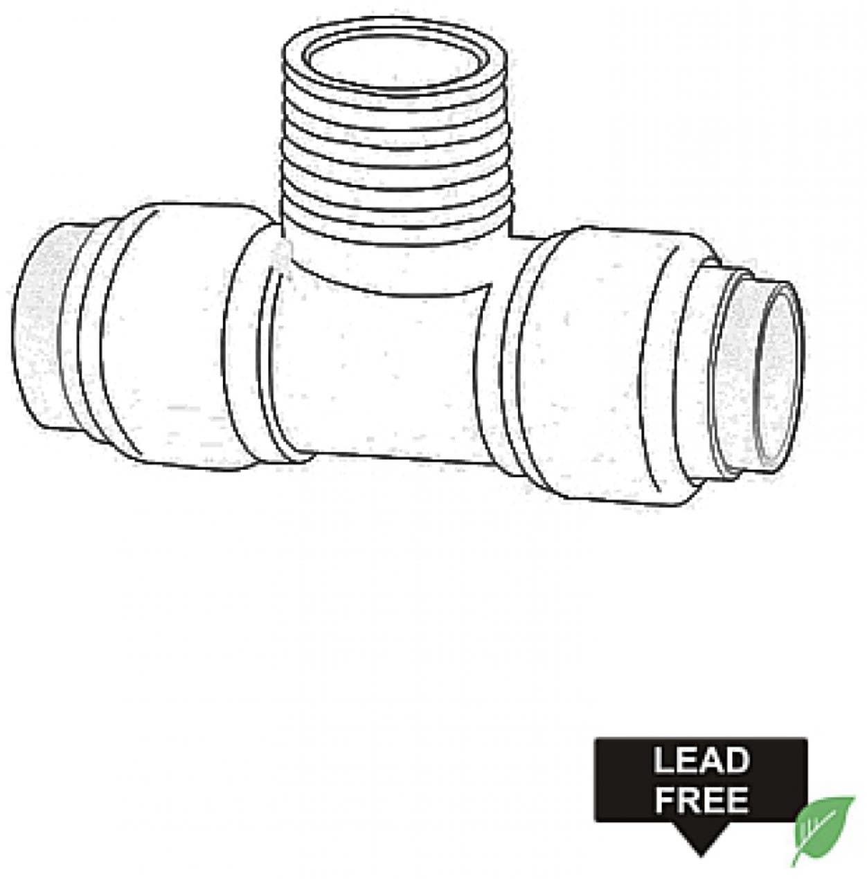 American Imaginations PF-MT Push-Fit Male Tee