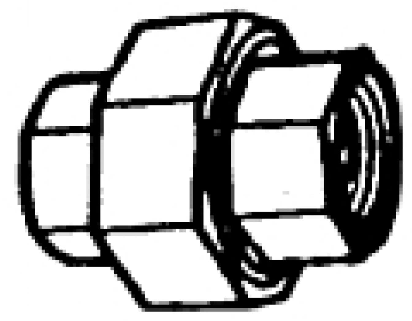 American Imaginations GLV-UN Galvanized Steel Union