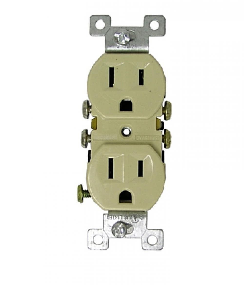 American Imaginations DUP-REC Duplex Electrical Receptacle 15 AMP, Use With Copper Wire Only