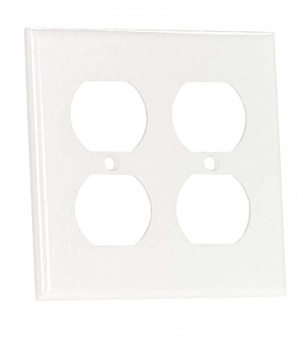 American Imaginations REC-PLT2 Duplex Electrical Receptacle Plate, Two Gang