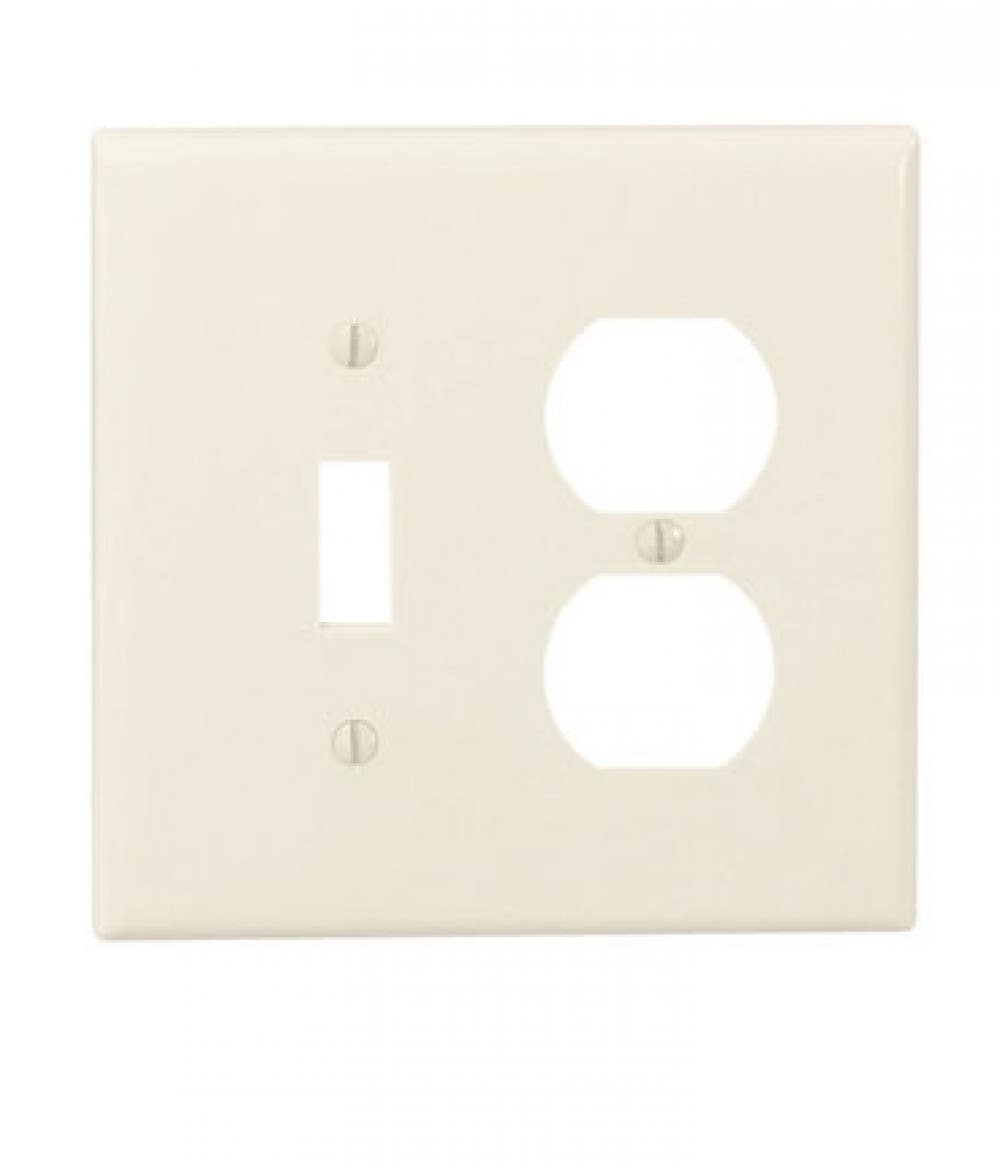 American Imaginations REC-COMPLT Combination Receptacle Plate, Ivory
