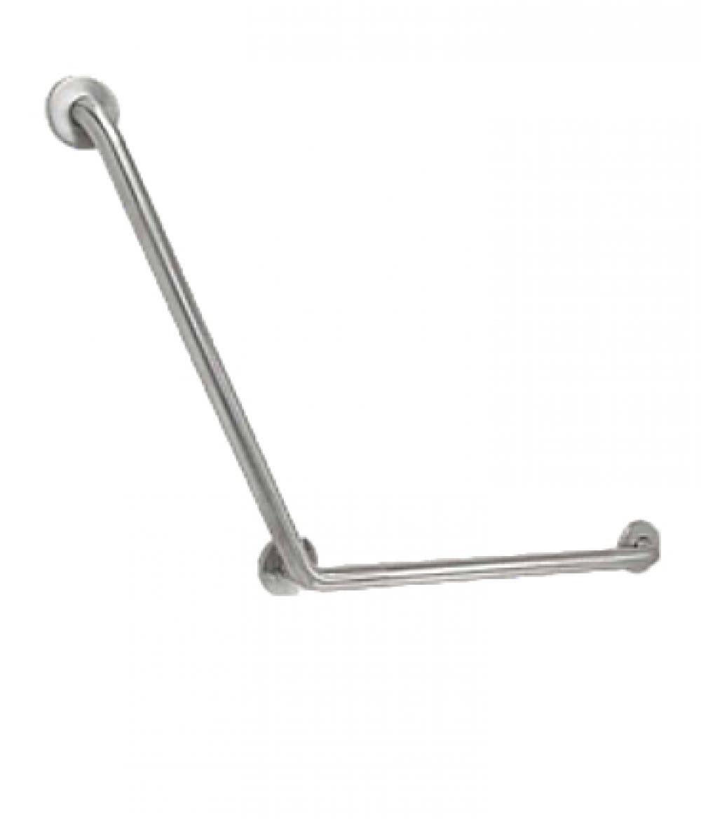American Imaginations HDGBAR-CM Heavy Duty Angled Grab Bar 24" x 24", Concealed Mount